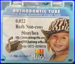0.022 Roth Non Convertible 50 set/box 2 nd Molar Bondable Single Tube