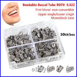 1-10 boxes Ortho Buccal Tube Single Monoblock Base 1st Molar Bondable Roth Bx