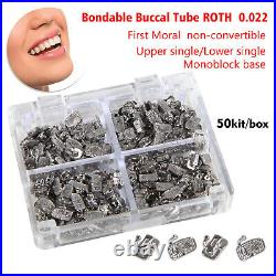 1-10 x Dental Orthodontic Buccal Tubes 1st Molar MBT/Roth 0.022 Monoblock