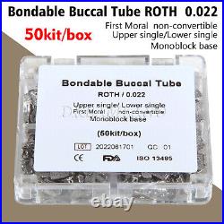 1-10 x Dental Orthodontic Buccal Tubes 1st Molar MBT/Roth 0.022 Monoblock CE FDA