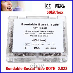1/ 50 SETS Sale Orthodontic Buccal Tubes 1st Molar Tube Roth MBT 022 Bondable