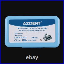 10 Box AZDENT Dental Bondable 1st Molar MBT 0.022 MIM Monoblock Buccal Tubes