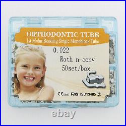 10 Boxes Dental Orthodontic Buccal Tube 1st Molar Roth 0.022 Monoblock Bondable