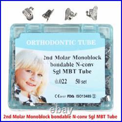 10 PACKS Dental Orthodontic Monoblock Buccal Tubes 022 2nd Molar MBT Tube