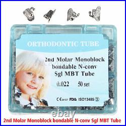 10 PACKS Dental Orthodontic Monoblock Buccal Tubes 022 2nd Molar MBT Tube