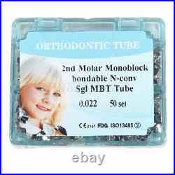 10 PACKS Dental Orthodontic Monoblock Buccal Tubes 022 2nd Molar MBT Tube