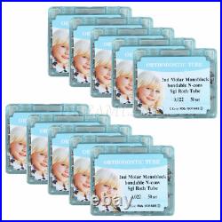10 PKS Dental Orthodontic Monoblock Buccal Tubes 022 2nd Molar Roth Tube FDA