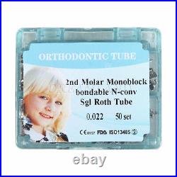 10 PKS Dental Orthodontic Monoblock Buccal Tubes 022 2nd Molar Roth Tube FDA