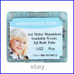 10 PKS Dental Orthodontic Monoblock Buccal Tubes 022 2nd Molar Roth Tube new
