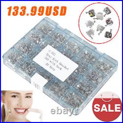 1000PCS Dental Orthodontics Monoblock Brackets Brace MINI Roth. 022 345 Hooks sa