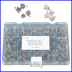 1000pcs Dent Metal Monoblock Brackets Brace MINI 022 with345 Hooks Roth/MBT rk 1000pcs Dent Metal Monoblock Brackets Brace MINI 022 with345 Hooks Roth/MBT rk