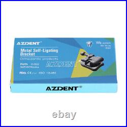 100Packs AZDENT Dental Orthodontic Self-Ligating Brackets Roth 022 &Buccal Tubes