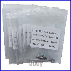 100Packs Dental Orthodontic Buccal Tubes 1st Molar MBT ROTH 022 Monoblock 400Pcs