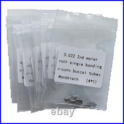 100Packs Dental Orthodontic Buccal Tubes 1st Molar MBT ROTH 022 Monoblock 400Pcs