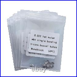 100Packs Dental Orthodontic Buccal Tubes 1st Molar MBT ROTH 022 Monoblock 400Pcs
