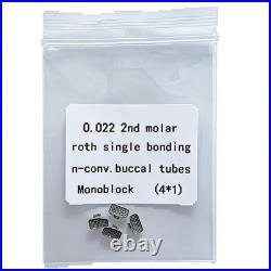 100Packs Dental Orthodontic Buccal Tubes 1st Molar MBT ROTH 022 Monoblock 400Pcs