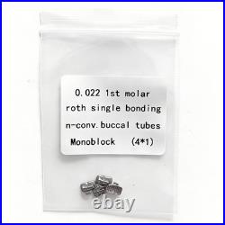 100Packs Dental Orthodontic Buccal Tubes 1st Molar MBT ROTH 022 Monoblock 400Pcs