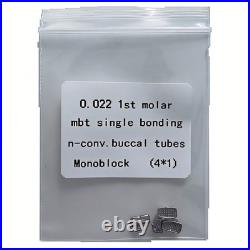100Packs Dental Orthodontic Buccal Tubes 1st Molar MBT ROTH 022 Monoblock 400Pcs