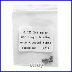 100Packs Dental Orthodontic Buccal Tubes 1st Molar MBT ROTH 022 Monoblock 400Pcs