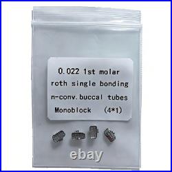 100Packs Dental Orthodontic Buccal Tubes 1st Molar MBT ROTH 022 Monoblock 400Pcs
