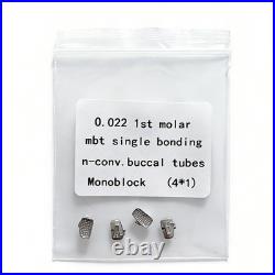 100Packs Dental Orthodontic Buccal Tubes 1st Molar MBT ROTH 022 Monoblock 400Pcs