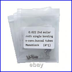 100Packs Dental Orthodontic Buccal Tubes 1st Molar MBT ROTH 022 Monoblock 400Pcs