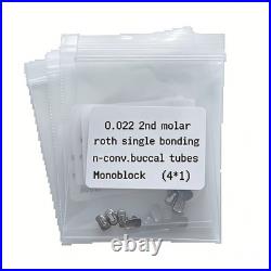100Packs Dental Orthodontic Buccal Tubes 1st Molar MBT ROTH 022 Monoblock 400Pcs