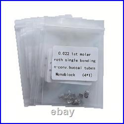 100Packs Dental Orthodontic Buccal Tubes 1st Molar MBT ROTH 022 Monoblock 400Pcs