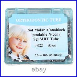 10BOX Dental Orthodontic Monoblock Buccal Tubes 022 2nd Molar MBT Tube HOT
