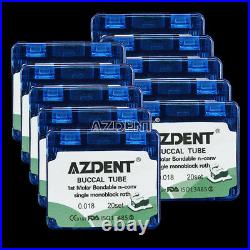 10Box Dental Orthodonic Bondable Buccal Tube Roth 018 1st Molar Non-Conv AZDENT