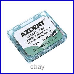 10X AZDENT Dental 1st Molar Roth. 018 Bondable Buccal Tubes Monoblock Inblock