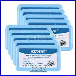 10X AZDENT Dental 1st Molar Sgl MBT. 022 Buccal Tube N-Conv Monoblock Bondable