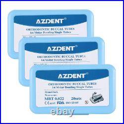 10X AZDENT Dental Monoblock Buccal Tube 1st Molar MBT 0.022 Bondable Non-Conv