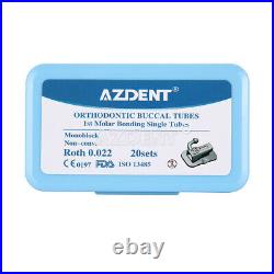 10X AZDENT Dental Ortho Bondable 1st Molar Roth 0.022 Monoblock MIM Buccal Tube