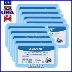 10X AZDENT Dental Orthodonic Bondable Buccal Tube MBT. 022 1st Molar Monoblock