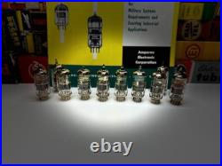 10x Vintage Amperex USA 7308 /StrongGm /RareToneRoller Lot /E188CC /6DJ8 Upgrade