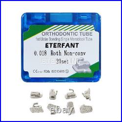 10xETERFANT Dental Ortho Buccal Tubes 1st Molar Tube Roth 018 Monoblock Bondable