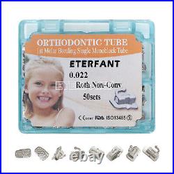 10xETERFANT Dental Orthodontic Buccal Tube Monoblock Roth 018 1st Molar Bondable