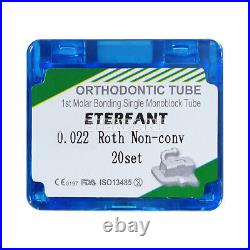 10xETERFANT Dental Orthodontic Buccal Tubes Monoblock 1st Molar Roth022 Bondable