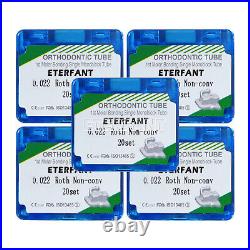 10xETERFANT Dental Orthodontic Buccal Tubes Monoblock 1st Molar Roth022 Bondable