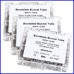 150 Kits Bondable buccal tube 1st Molar Non-Convertible Roth. 022 Monoblock Bx