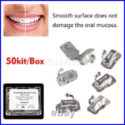 150 Kits Bondable buccal tube 1st Molar Non-Convertible Roth. 022 Monoblock Bx