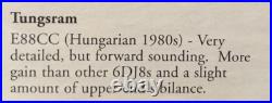 1x Boxed Tungsram 6DJ8 ECC88 MilitaryEdtn /NOS /Amplitrex DigitalTest /6922 Sub