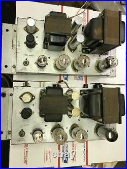 (2) 6L6GC Monoblock Tube Amps Conn Organ with Schematics for parts or rebuild