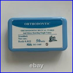 2 Boxes Dental Orthodontic Buccal Tube 1st 2nd Molar Tube Roth MBT 022 Monoblock