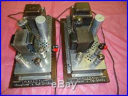 2 Marconi Tube Amplifier Mono Blocks 6bq5 Pp