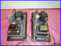 2 Marconi Tube Amplifier Mono Blocks 6bq5 Pp