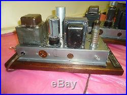 2 Marconi Tube Amplifier Mono Blocks 6bq5 Pp