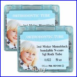 2 PKS Dental Orthodontic Monoblock Buccal Tubes 022 2nd Molar Roth Tube FDA 2 PKS Dental Orthodontic Monoblock Buccal Tubes 022 2nd Molar Roth Tube FDA