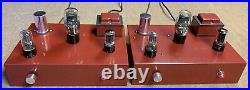 2 Single-ended vintage 45 mono block tube amplifiers Tamura output transformers